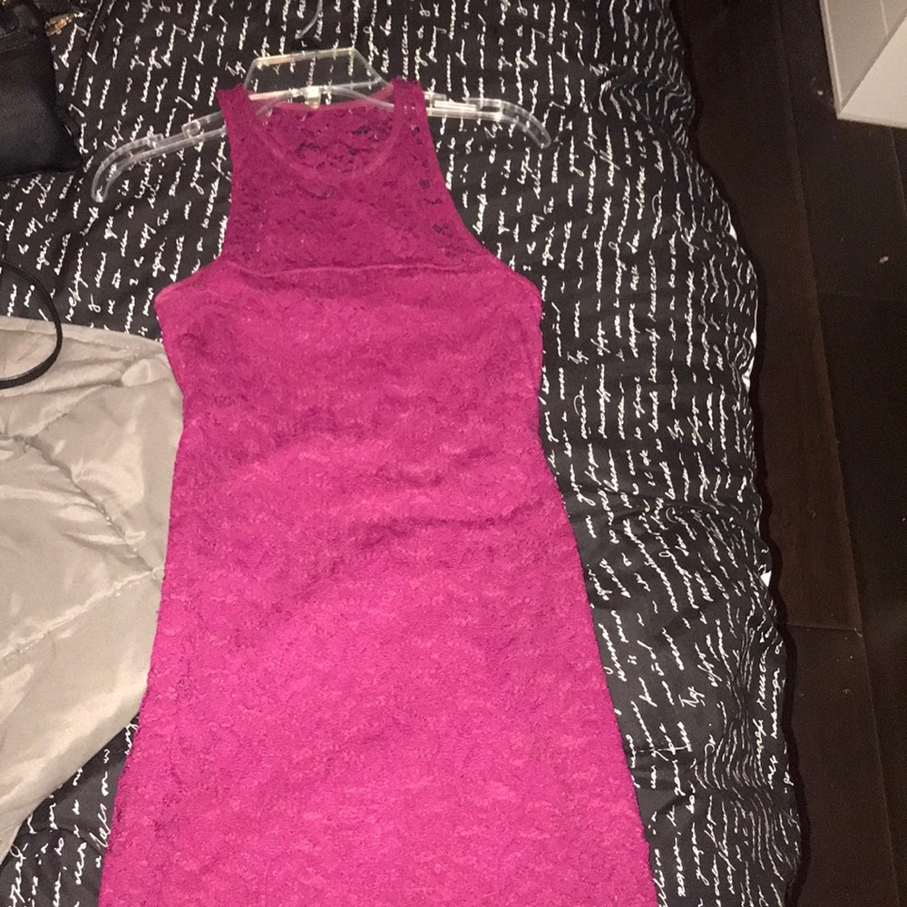 burgundy dress